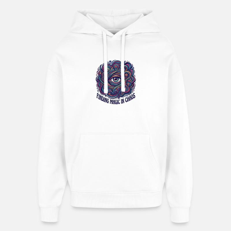 Magic Chaos - Oversized Unisex Hoodie von Stanley/Stella - Weiß
