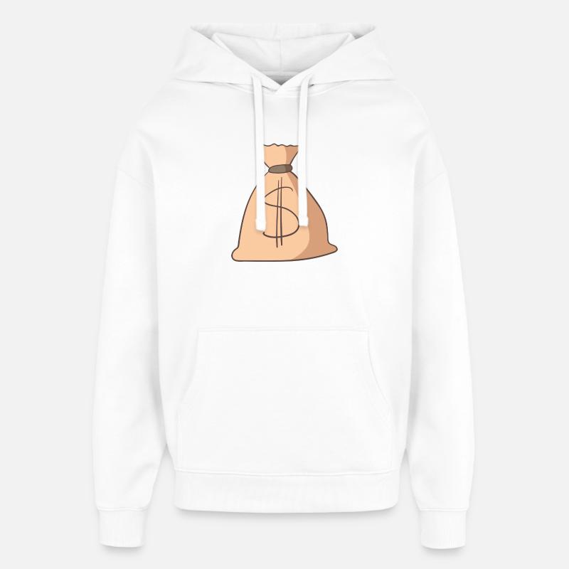 Argent - Sweat à capuche unisexe Stanley/Stella Oversized - blanc