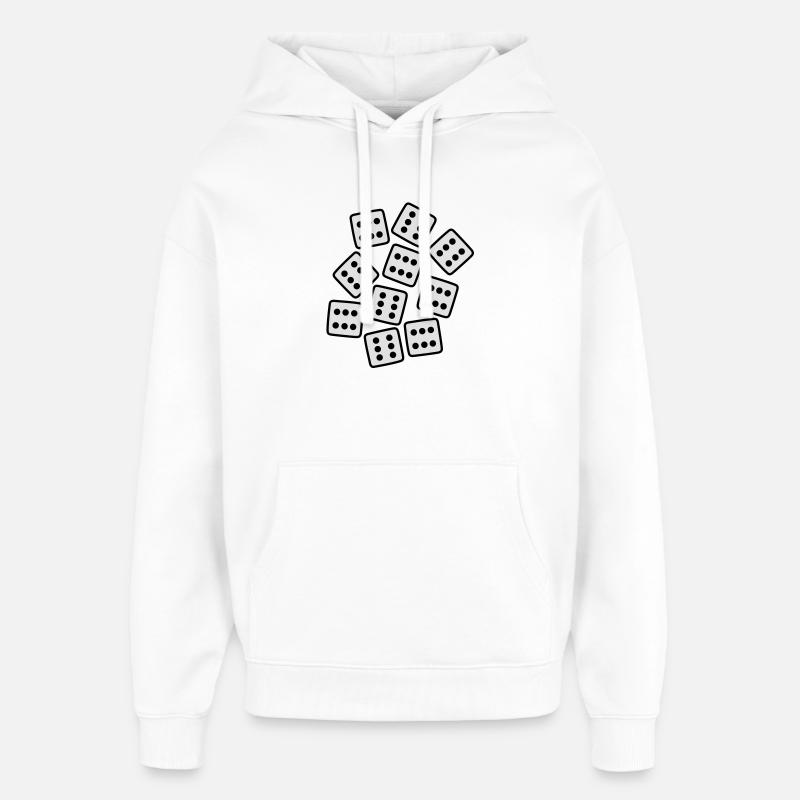 Dice - 60 ans d'anniversaire - Sweat à capuche unisexe Stanley/Stella Oversized - blanc