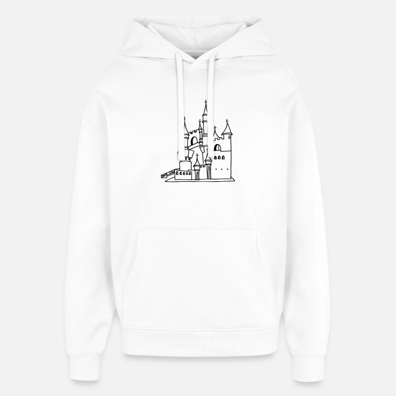 Château - Sweat à capuche unisexe Stanley/Stella Oversized - blanc