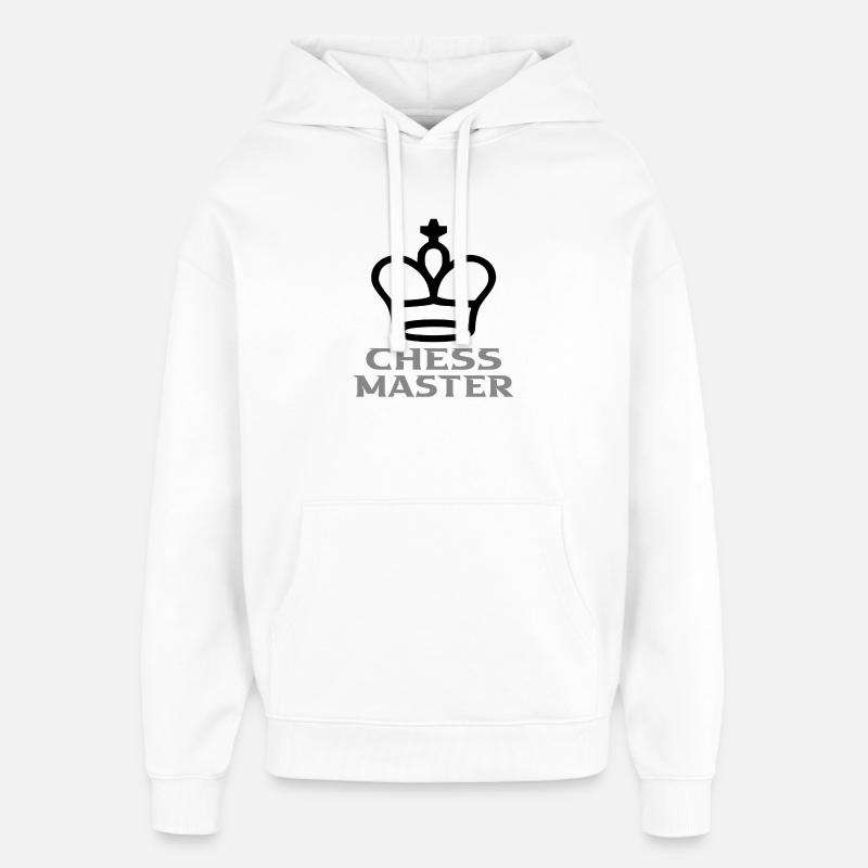 Échecs - Sweat à capuche unisexe Stanley/Stella Oversized - blanc