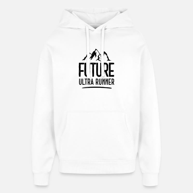Future Ultra Runner - Oversized Unisex Hoodie von Stanley/Stella - Weiß