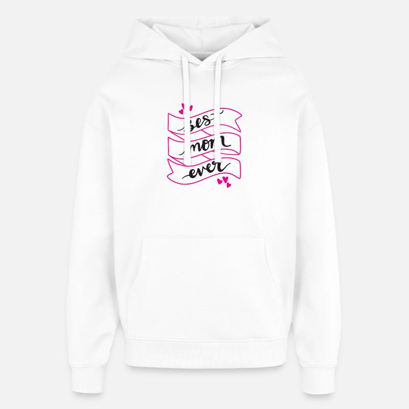 Beste Mutter aller Zeiten - Oversized Unisex Hoodie von Stanley/Stella - Weiß