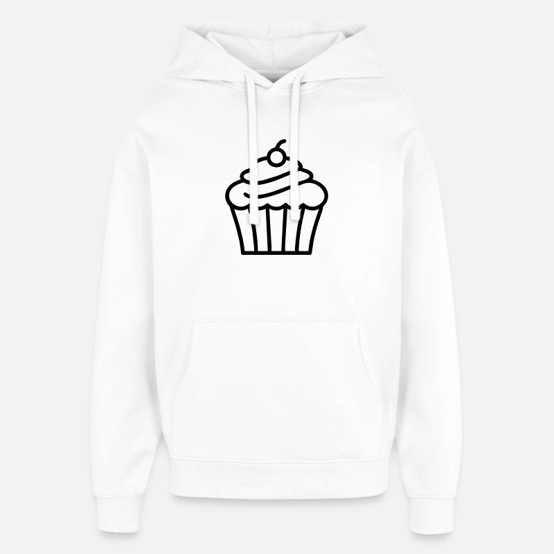 Cupcake - Sweat à capuche unisexe Stanley/Stella Oversized - blanc