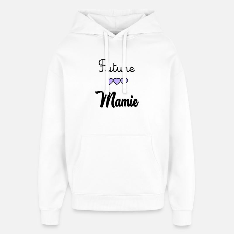 FUTURE MAMIE - Sweat à capuche unisexe Stanley/Stella Oversized - blanc