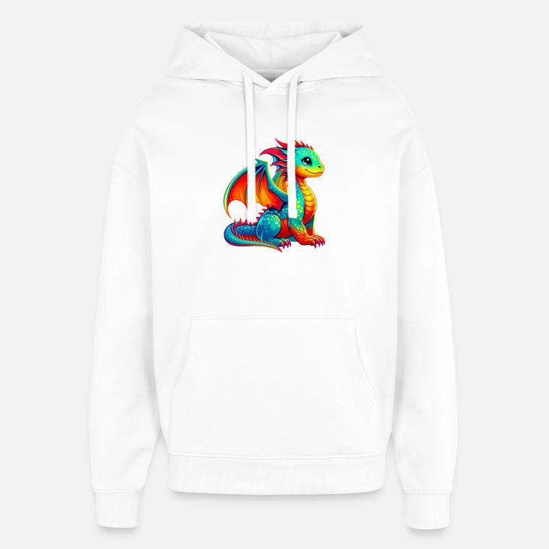 Dragon - Sweat à capuche unisexe Stanley/Stella Oversized - blanc