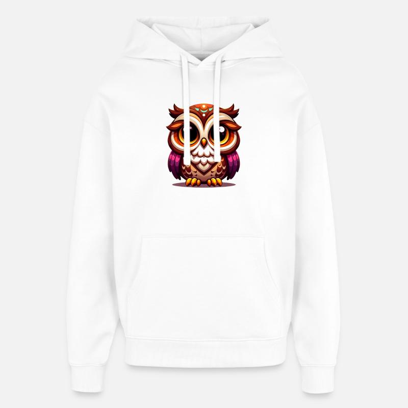 Hibou - Sweat à capuche unisexe Stanley/Stella Oversized - blanc