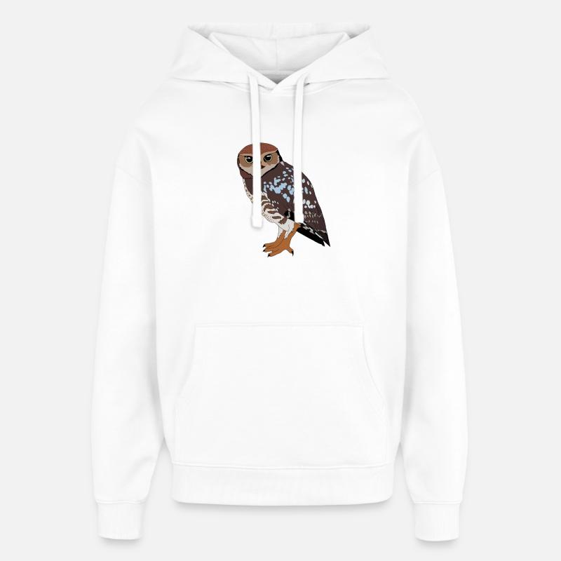 Hibou - Sweat à capuche unisexe Stanley/Stella Oversized - blanc