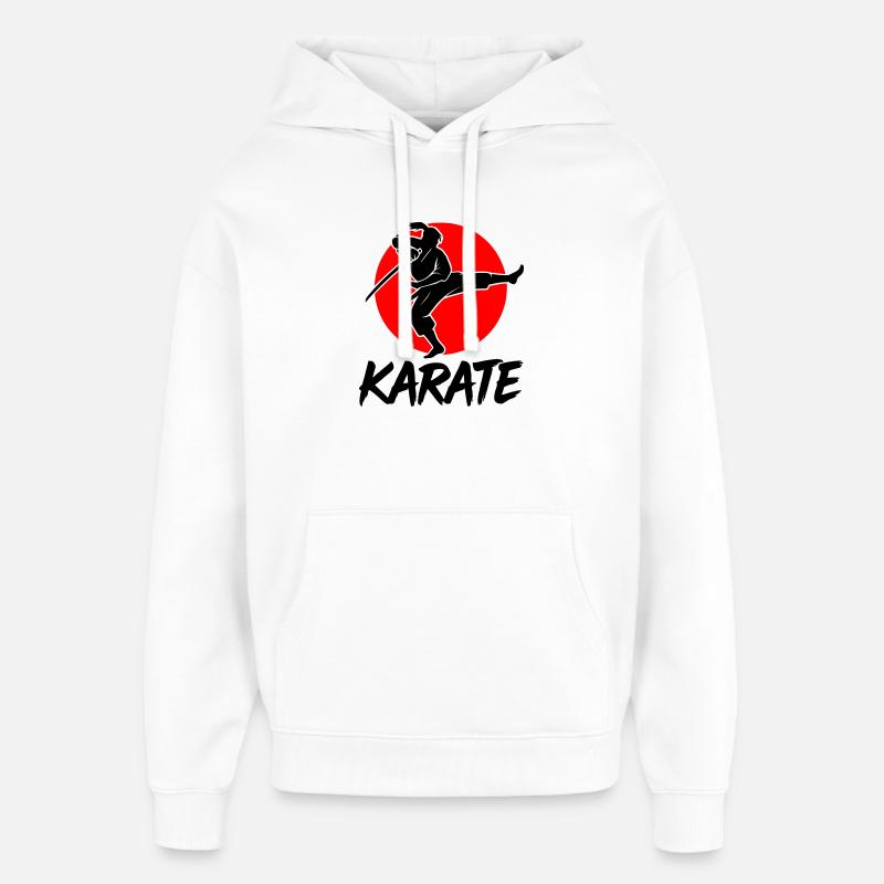 Samouraï - Sweat à capuche unisexe Stanley/Stella Oversized - blanc