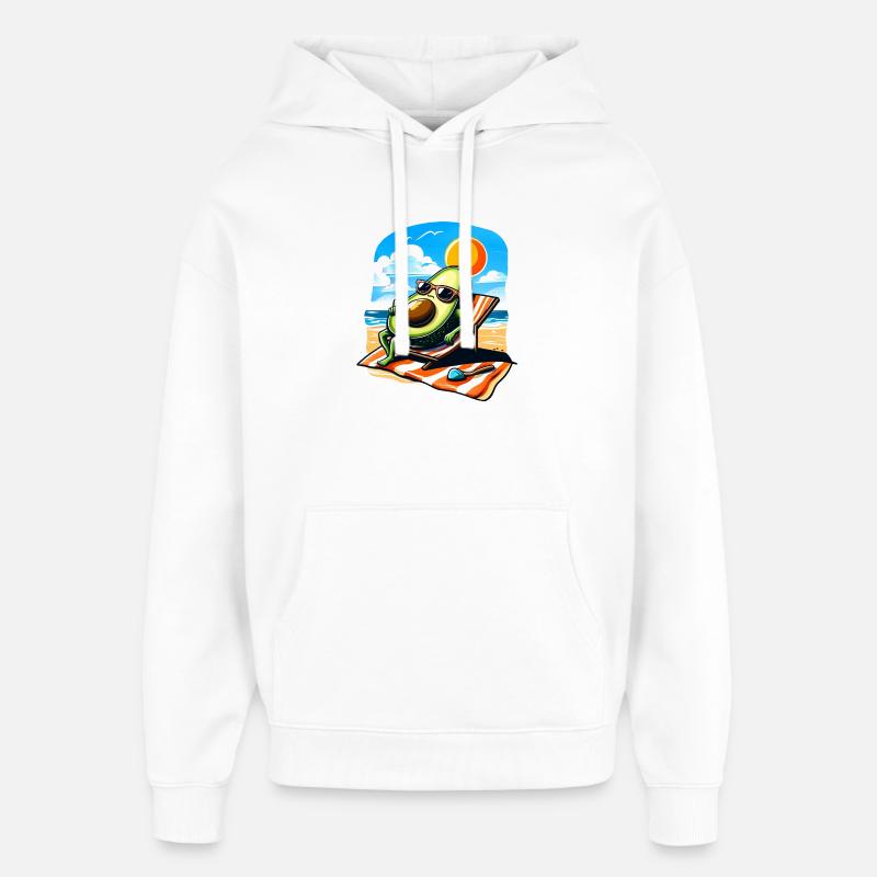 Trop mûr pour bouger - Sweat à capuche unisexe Stanley/Stella Oversized - blanc