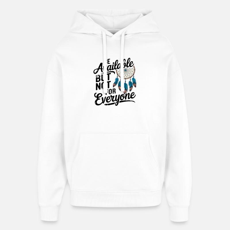 Festival Dreamcatcher Citation Motivation - Sweat à capuche unisexe Stanley/Stella Oversized - blanc
