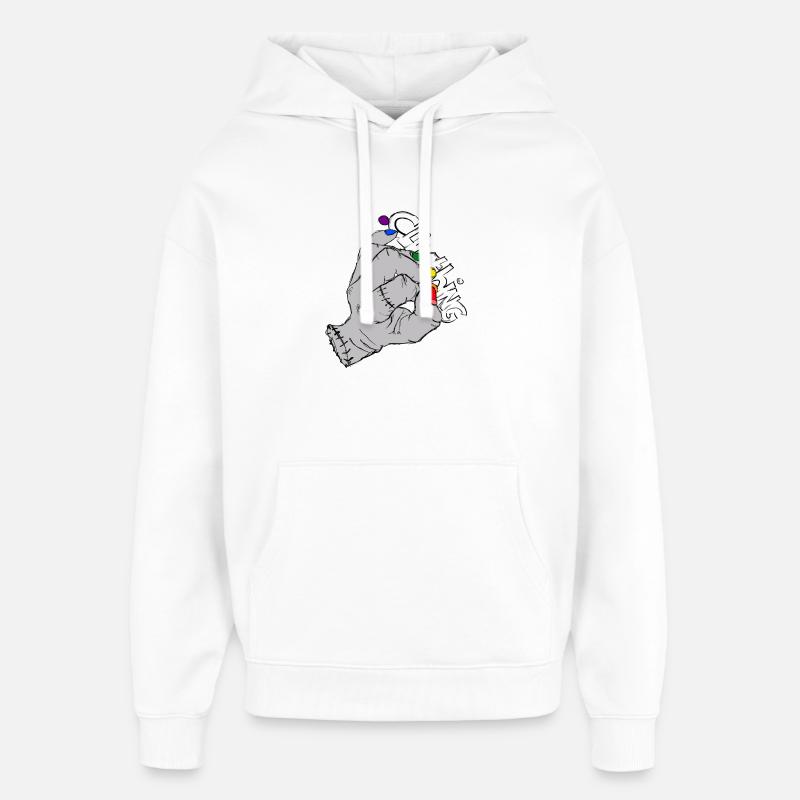 climthing - Sweat à capuche unisexe Stanley/Stella Oversized - blanc