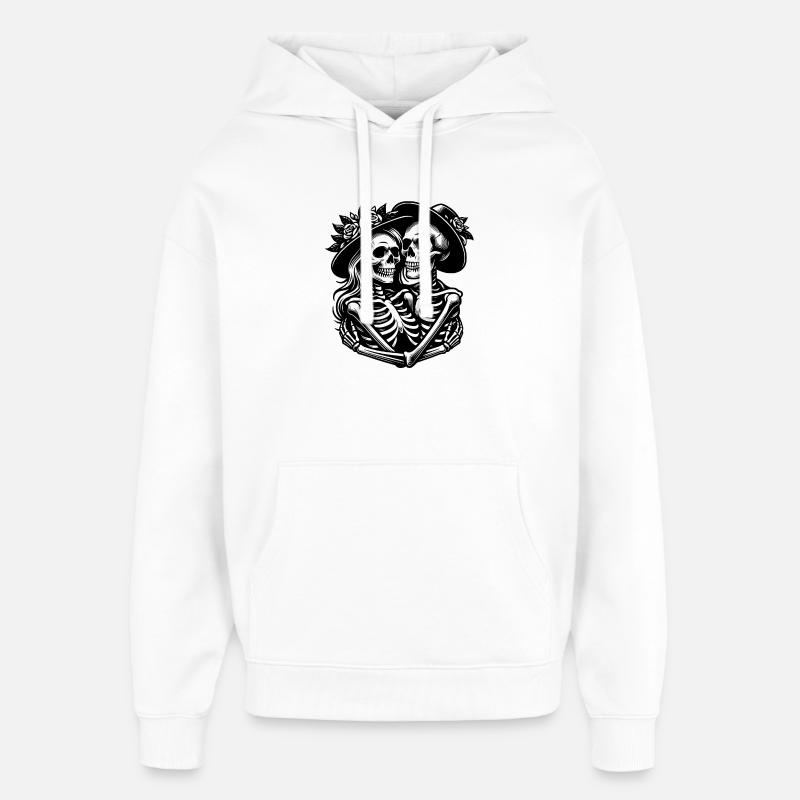 Paar des Grauens - Oversized Unisex Hoodie von Stanley/Stella - Weiß