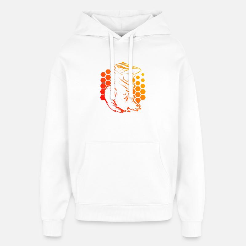 Graphismes motocross pour le motocross - Sweat à capuche unisexe Stanley/Stella Oversized - blanc