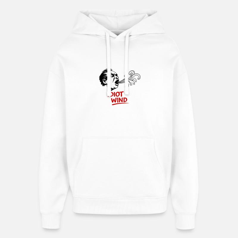 Stormhead avec spirales de vent - Sweat à capuche unisexe Stanley/Stella Oversized - blanc