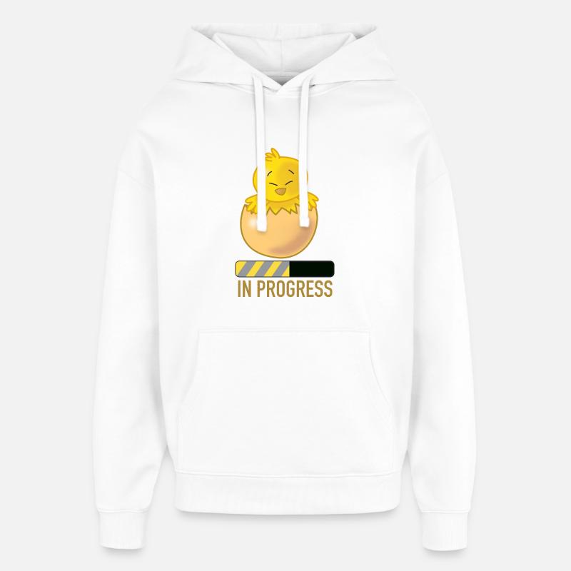Futura mamma - Stanley/Stella Oversized Felpa con cappuccio unisex - bianco
