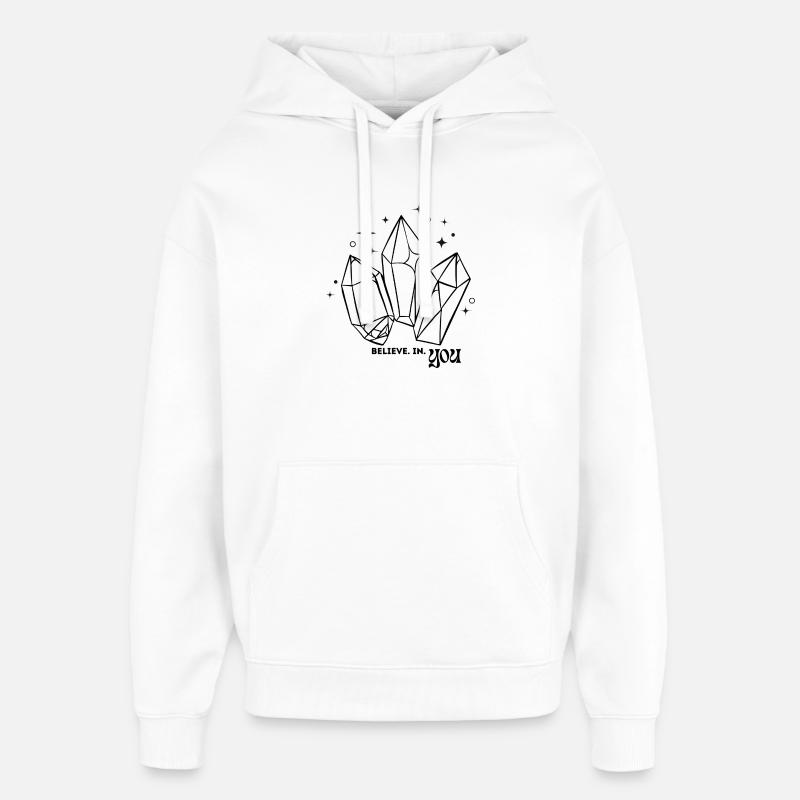 crois.en.TOI - Sweat à capuche unisexe Stanley/Stella Oversized - blanc