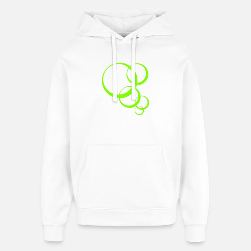 Bulles - Sweat à capuche unisexe Stanley/Stella Oversized - blanc