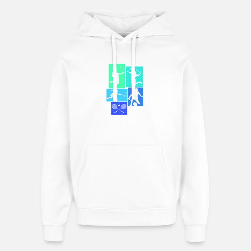 Badminton - Sweat à capuche unisexe Stanley/Stella Oversized - blanc