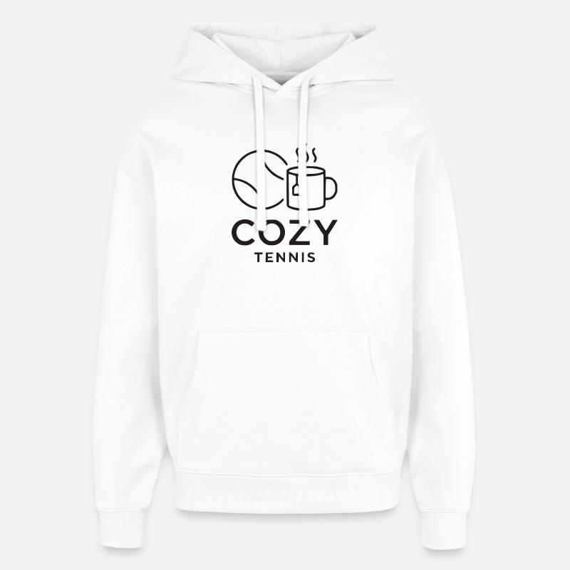 Club de tennis douillet, casquette stylée - Sweat à capuche unisexe Stanley/Stella Oversized - blanc