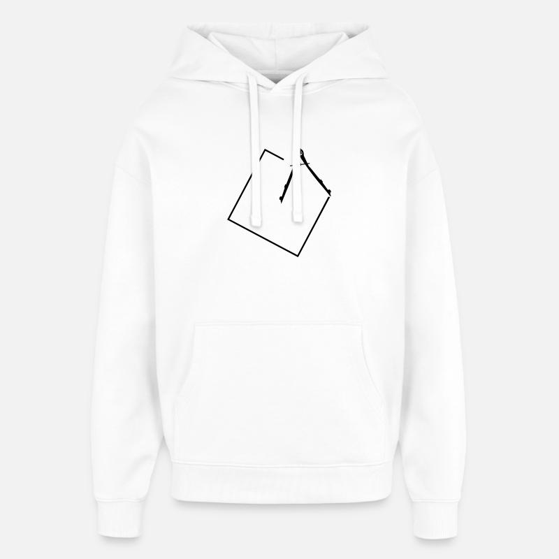 Compas - Sweat à capuche unisexe Stanley/Stella Oversized - blanc