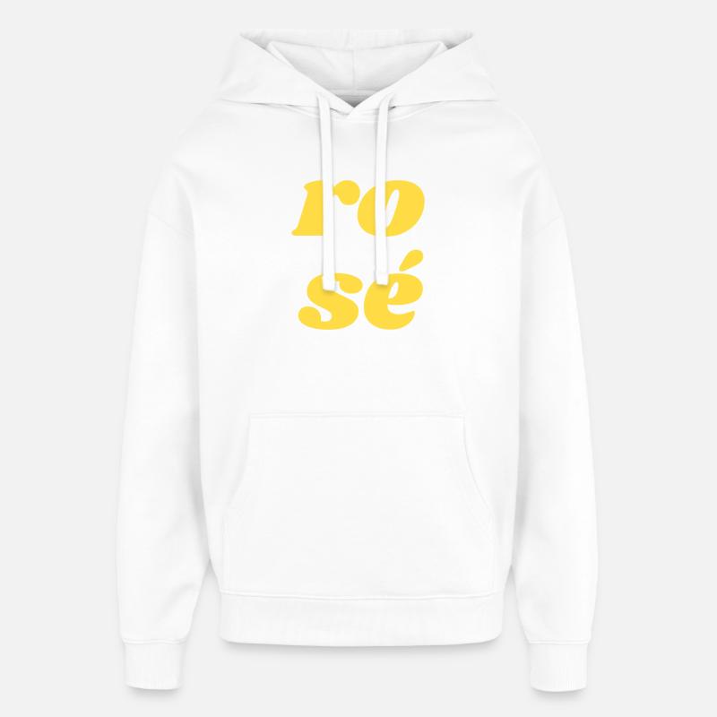 ro sé - Sweat à capuche unisexe Stanley/Stella Oversized - blanc