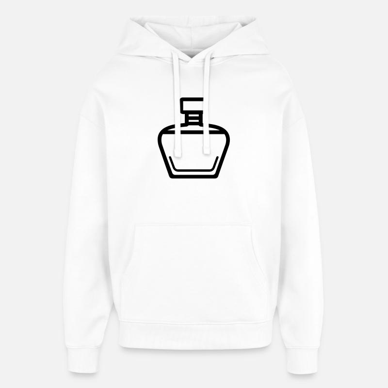 flacon de parfum - Sweat à capuche unisexe Stanley/Stella Oversized - blanc