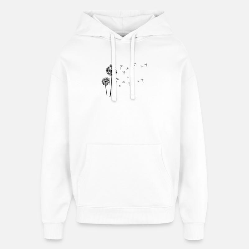 Beau pissenlit, ;) ludique et aéré - Sweat à capuche unisexe Stanley/Stella Oversized - blanc