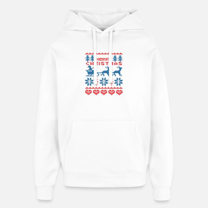 Noël - Sweat à capuche unisexe Stanley/Stella Oversized - blanc