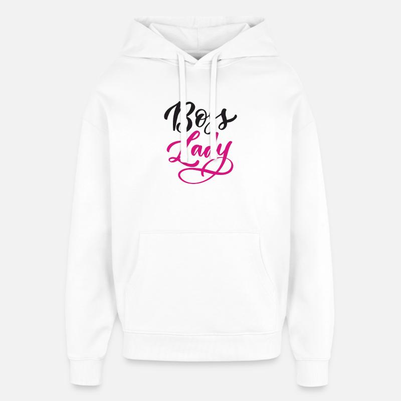 Lady Bos-s - Sweat à capuche unisexe Stanley/Stella Oversized - blanc