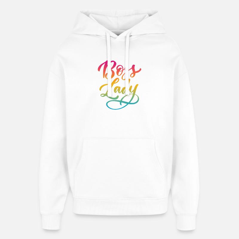 Lady Bos-s - Sweat à capuche unisexe Stanley/Stella Oversized - blanc