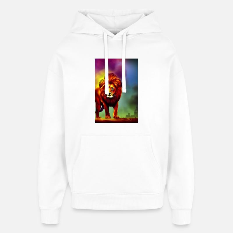 Le Roi Lion - Sweat à capuche unisexe Stanley/Stella Oversized - blanc