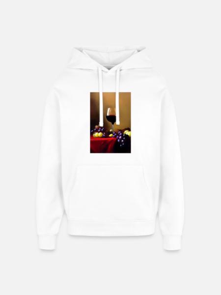 Wine drinkers - Oversized Unisex Hoodie by Stanley/Stella - white