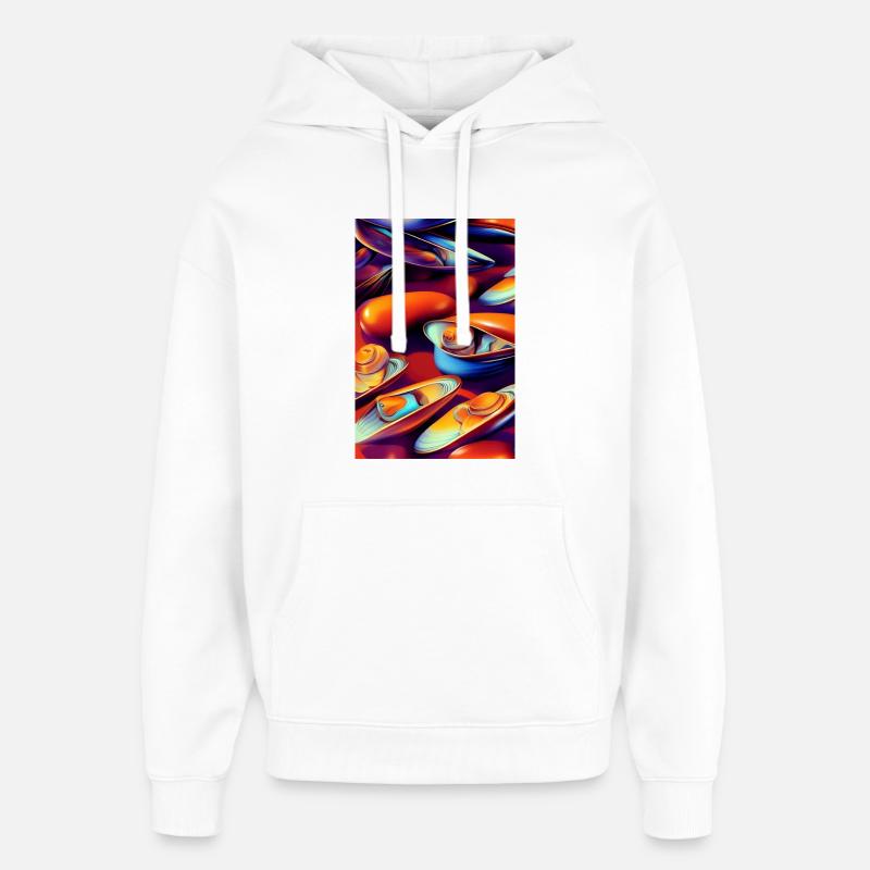 Moules - Sweat à capuche unisexe Stanley/Stella Oversized - blanc