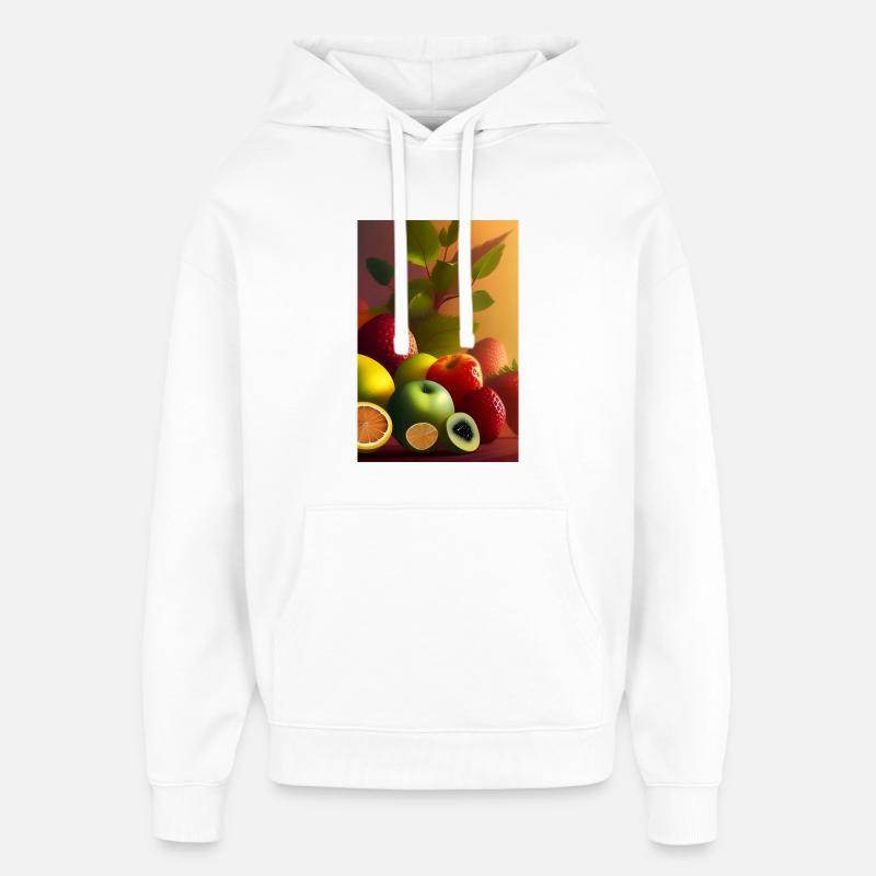 Fruit - Sweat à capuche unisexe Stanley/Stella Oversized - blanc