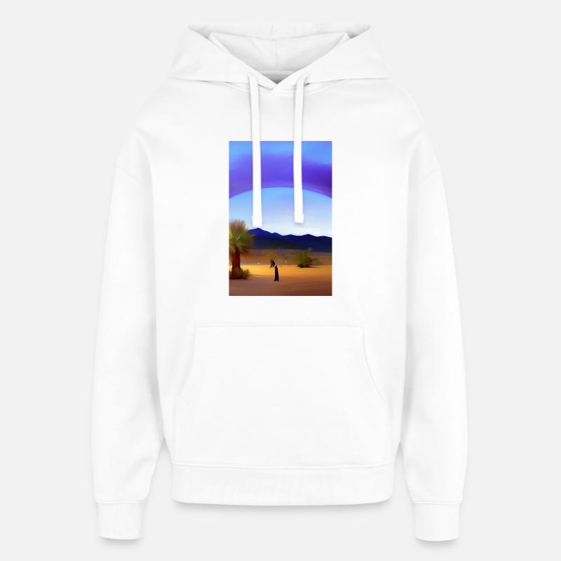 Arabische Wüste - Oversized Unisex Hoodie von Stanley/Stella - Weiß