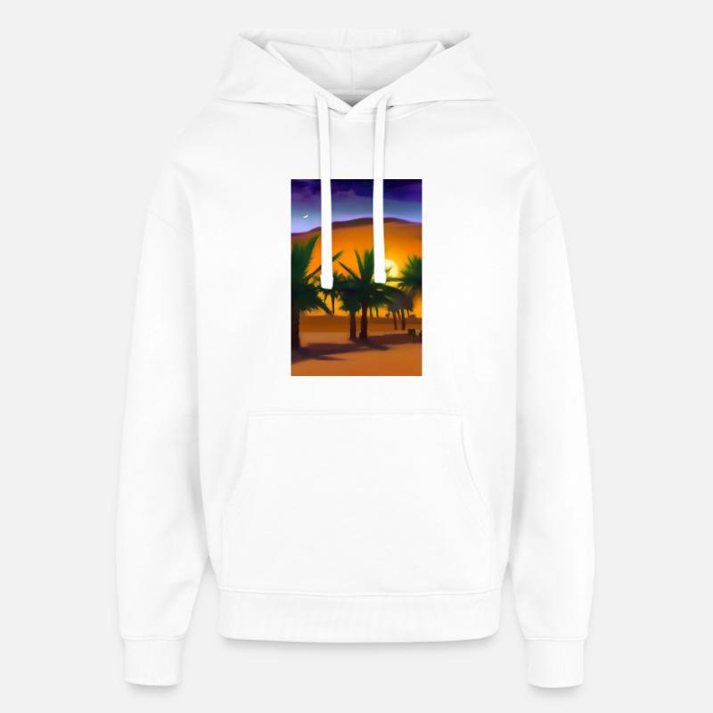 Arabische Wüste - Oversized Unisex Hoodie von Stanley/Stella - Weiß