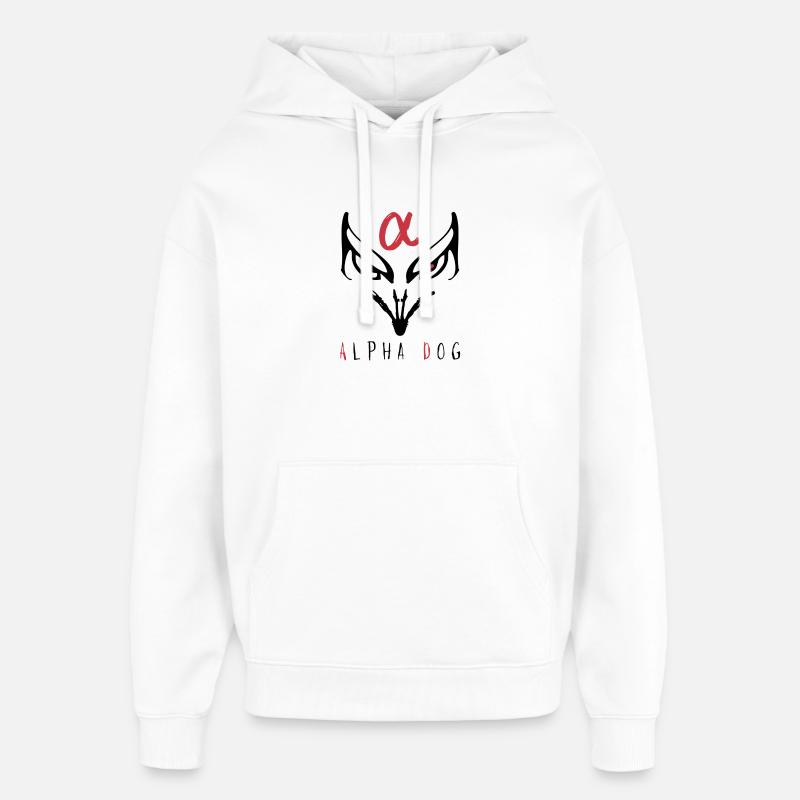 Alpha Night Silhouette - Sweat à capuche unisexe Stanley/Stella Oversized - blanc