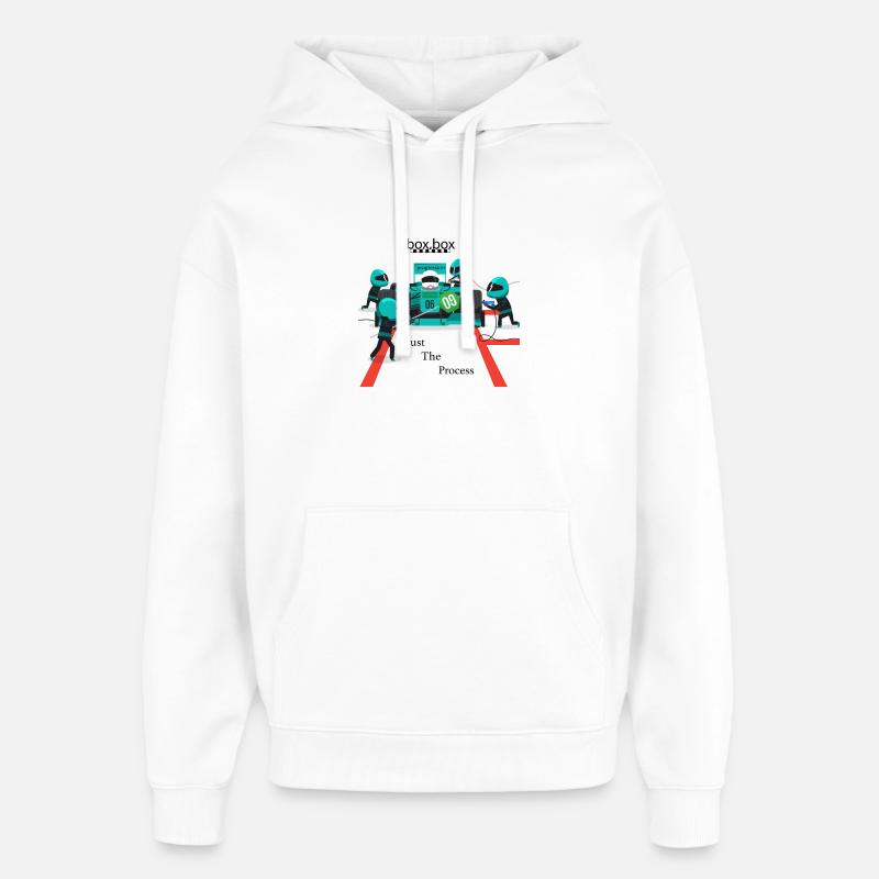 trust the process - Sweat à capuche unisexe Stanley/Stella Oversized - blanc