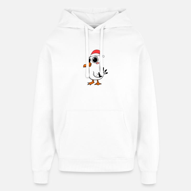 Möwe Weihnachten - Oversized Unisex Hoodie von Stanley/Stella - Weiß