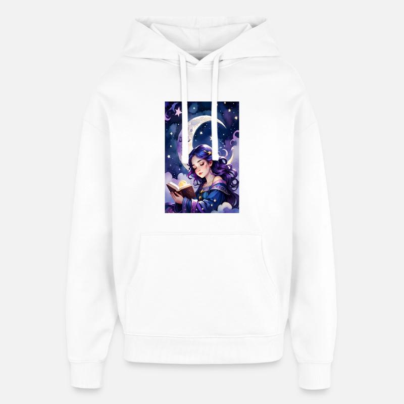 Lesen und Einschlafen - Oversized Unisex Hoodie von Stanley/Stella - Weiß