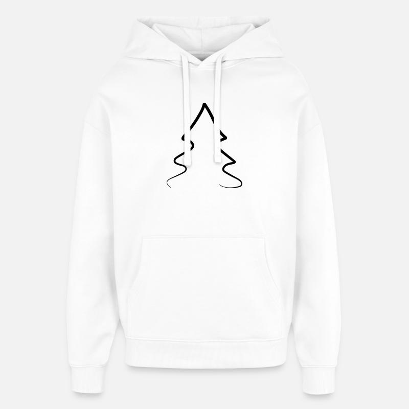 Sapin de Noël - Sweat à capuche unisexe Stanley/Stella Oversized - blanc
