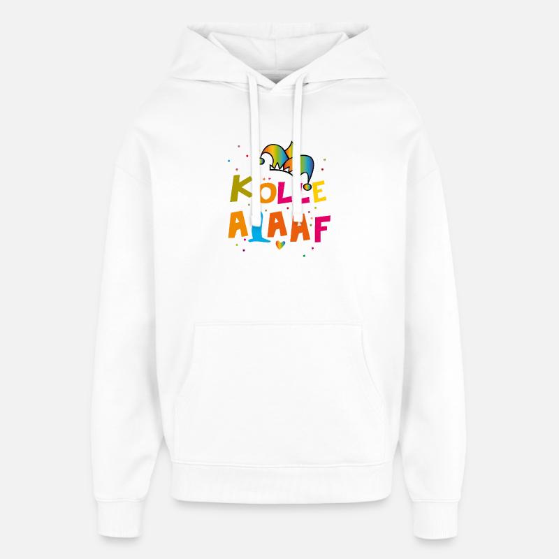 Carnaval de Kölle Alaaf - Sweat à capuche unisexe Stanley/Stella Oversized - blanc