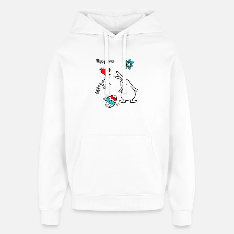 Happy Easter - Oversized Unisex Hoodie von Stanley/Stella - Weiß