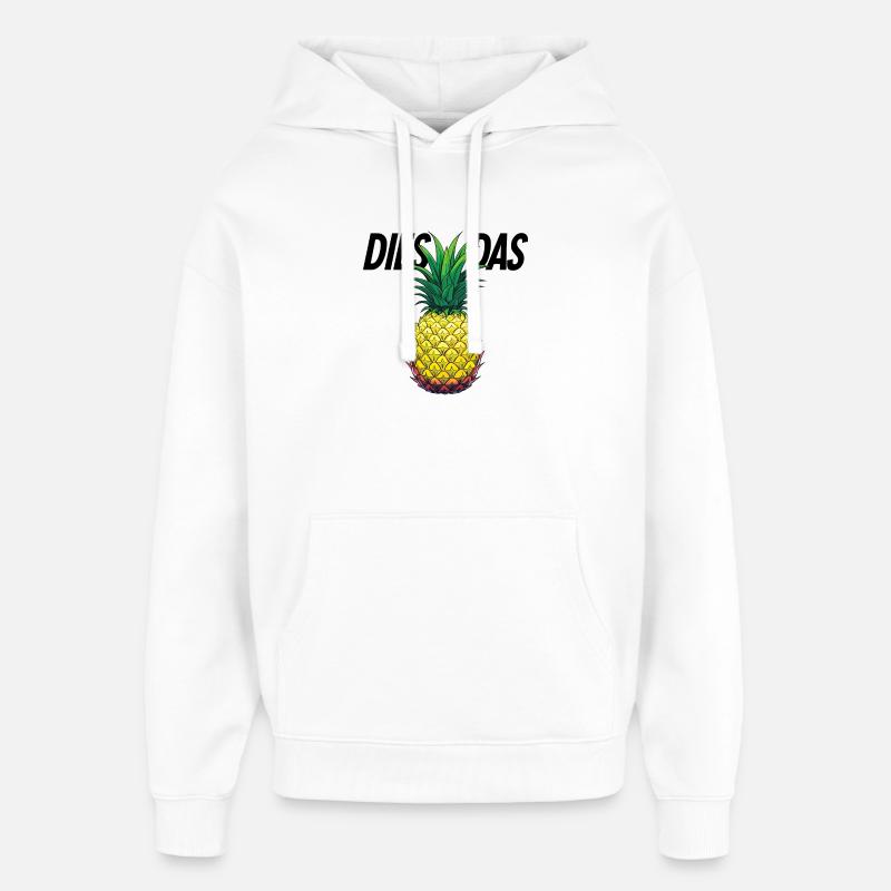 C’est l’ananas - Sweat à capuche unisexe Stanley/Stella Oversized - blanc