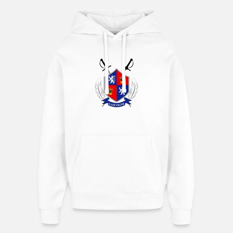 Gascogne - Sweat à capuche unisexe Stanley/Stella Oversized - blanc