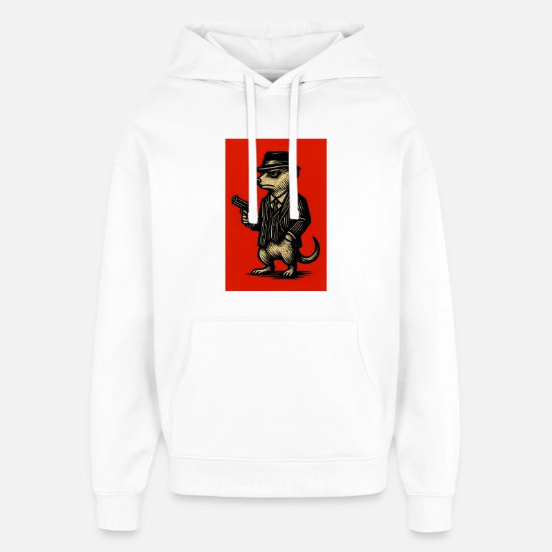 erdmännchen comichelden 4 - Oversized Unisex Hoodie von Stanley/Stella - Weiß