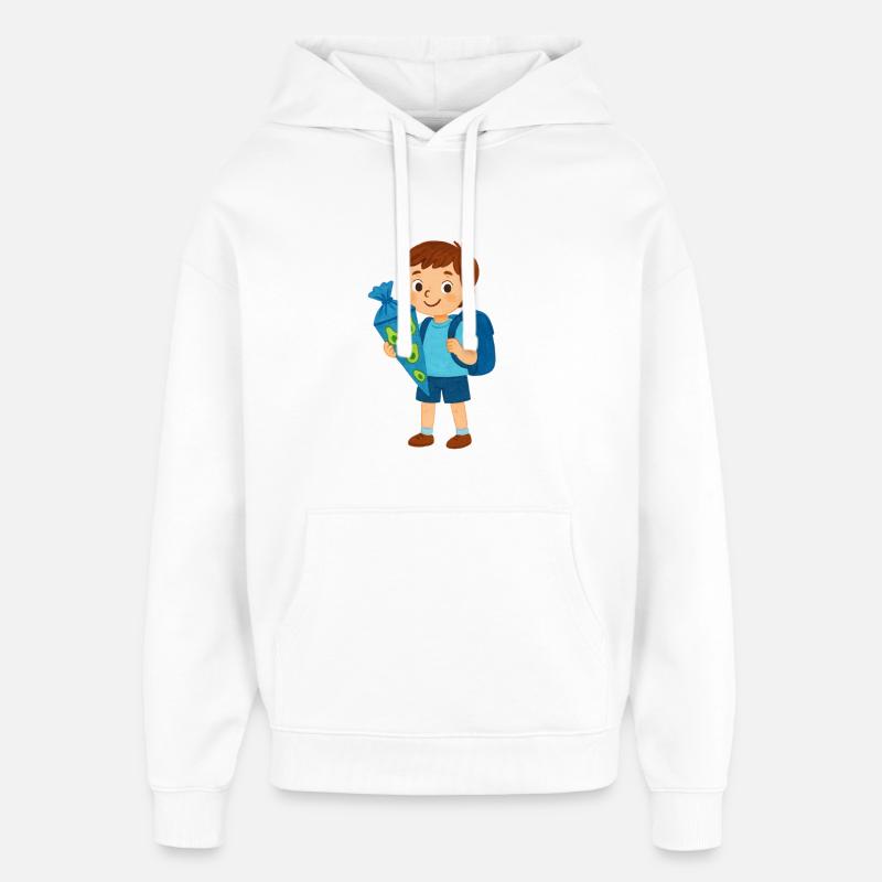 Héros de l’école de l’avocat - Sweat à capuche unisexe Stanley/Stella Oversized - blanc
