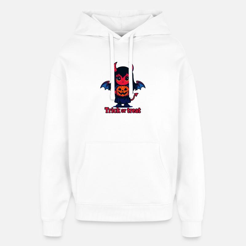 Süßes oder Saures – Süßer Teufel - Oversized Unisex Hoodie von Stanley/Stella - Weiß