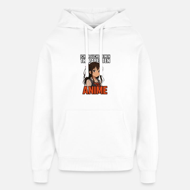 L’anime, c’est ma vie - Sweat à capuche unisexe Stanley/Stella Oversized - blanc